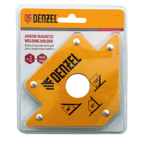 Фиксатор магнитный для сварочных работ, усилие 50 Lb Denzel по ценам производителя в Казани с доставкой по всей России