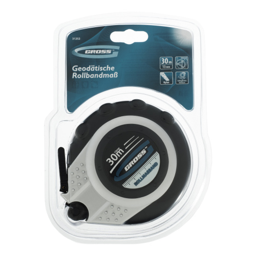 Рулетка геодезическая 30 м х 13 мм, закрытый корпус, металлическая лента, нейлон Gross купить в Москве с доставкой по всей России | ProtosMarket.ru