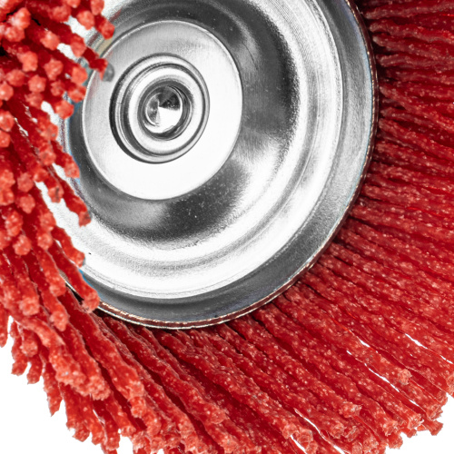 Щетка для дрели, 75 мм, Чашка, со шпилькой, нейлоновая щетина Denzel по ценам производителя в Казани с доставкой по всей России