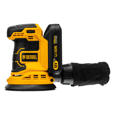 Машина шлифовальная эксцентриковая аккумуляторная COS-125, 18В Li-Ion Denzel купить в Москве с доставкой по всей России | ProtosMarket.ru