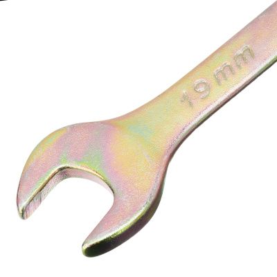 Ключ комбинированный, 19 мм, желтый цинк Сибртех купить в Москве с доставкой по всей России | ProtosMarket.ru