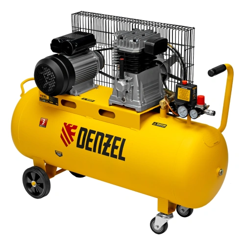 Компрессор воздушный BCI2300/100, ременный привод, 2.3 кВт, 100 литров, 400 л/мин Denzel по ценам производителя в Казани с доставкой по всей России