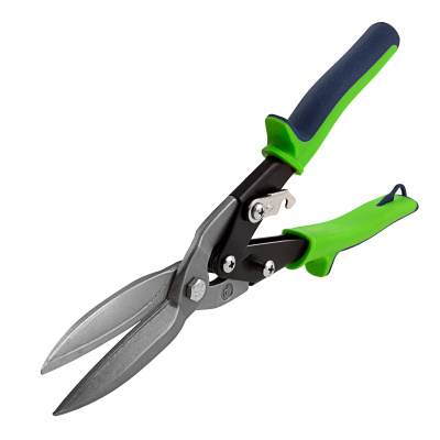 Ножницы по металлу, удлиненные, 285 мм, пряморежущие, двухкомпонентные обрезиненные рукоятки Сибртех купить в Москве с доставкой по всей России | ProtosMarket.ru