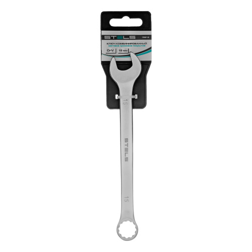 Ключ комбинированный, 15 мм, CrV, матовый хром Stels по ценам производителя в Казани с доставкой по всей России