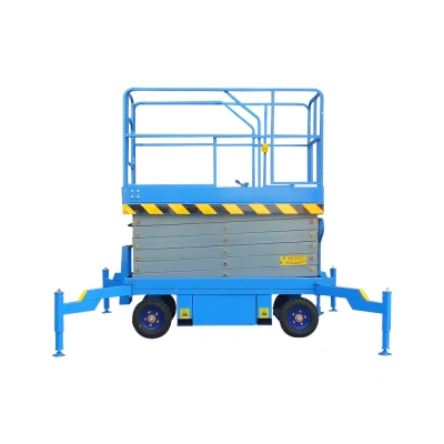 Подъемник ножничный самоходный 500 кг 6/8 м TOR SJY-0,5-6 DC аккумуляторный по ценам производителя в Казани с доставкой по всей России