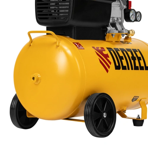 Компрессор воздушный, прямой привод DC1500/50, 1.5 кВт, 50 литров, 220 л/мин Denzel по ценам производителя в Казани с доставкой по всей России