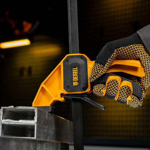 Струбцина F-образная, быстрозажимная, 300 х 80 мм, усиленный нейлоновый корпус Denzel купить в Москве с доставкой по всей России | ProtosMarket.ru