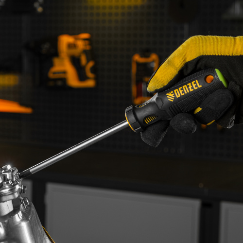 Отвертка PZ3x150 мм, CrV, трехкомпонентная рукоятка Denzel по ценам производителя в Казани с доставкой по всей России