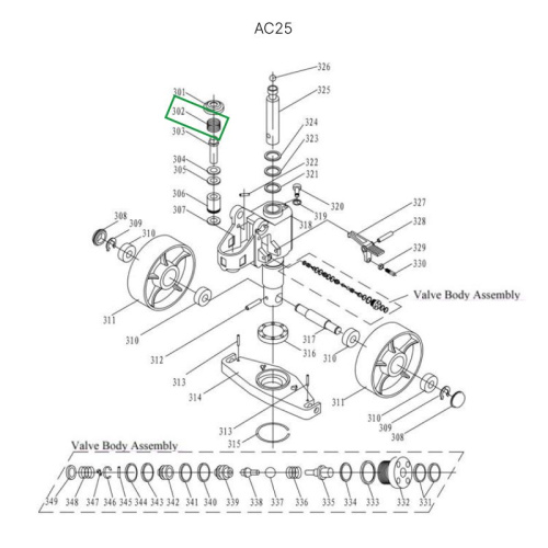 Пружина возвратная малого цилиндра для гидравлических тележек AC25 по ценам производителя в Казани с доставкой по всей России