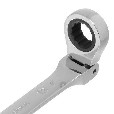 Ключ комбинированный трещоточный, 12 мм, CrV, шарнирный, зеркальный хром Matrix Professional купить в Москве с доставкой по всей России | ProtosMarket.ru