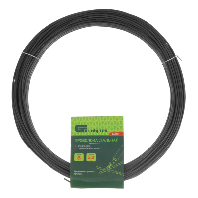 Проволока стальная 30 м, вязальная, термообработанная 2 мм Сибртех купить в Москве с доставкой по всей России | ProtosMarket.ru