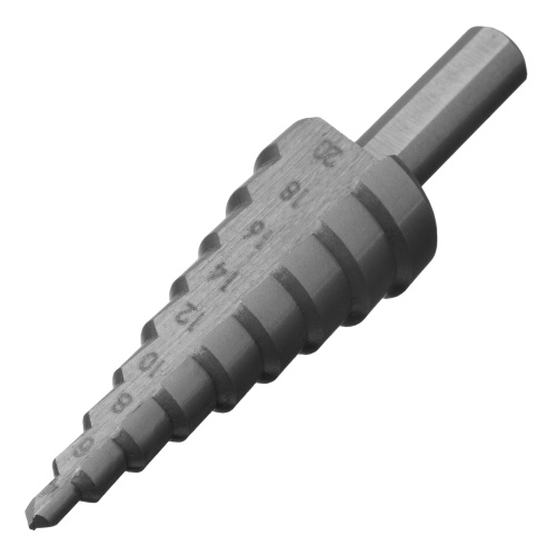 Сверло ступенчатое по металлу 4-6-8-10-12-14-16-18-20 мм, 4241 Сибртех купить в Москве с доставкой по всей России | ProtosMarket.ru
