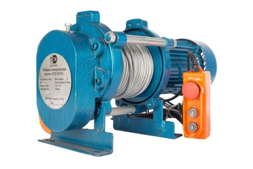 Лебедка электрическая  500 кг  30 м с канатом 220 В TOR KCD (T) по ценам производителя в Казани с доставкой по всей России
