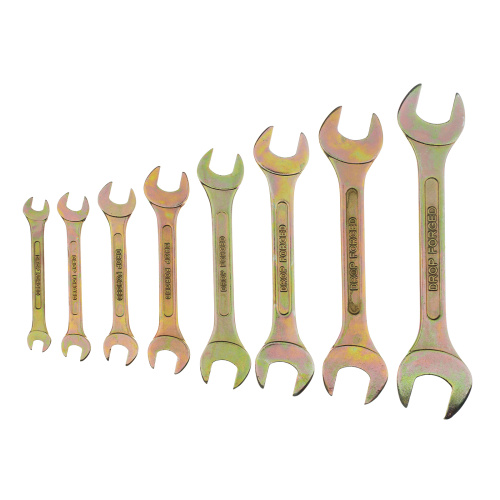 Набор ключей рожковых 6-22 мм, 8 шт, желтый цинк Сибртех купить в Москве с доставкой по всей России | ProtosMarket.ru