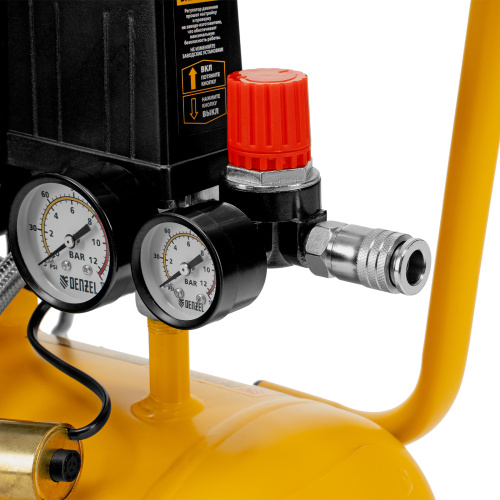 Компрессор DLS950/24 безмаслянный малошумный 950 Вт, 165 л/мин, ресивер 24 л Denzel купить в Москве с доставкой по всей России | ProtosMarket.ru