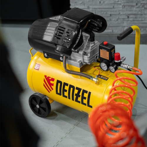 Компрессор воздушный прям. привод DCV1800/50, 1,8 кВт, 50 литров, 320 л/мин Denzel купить в Москве с доставкой по всей России | ProtosMarket.ru