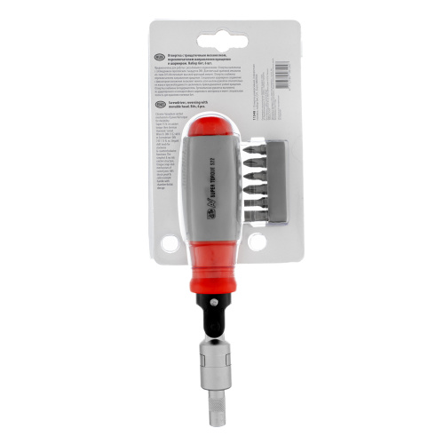 Отвертка реверсивная, поворотная головка, набор бит, CrV, 6 шт Matrix купить в Москве с доставкой по всей России | ProtosMarket.ru