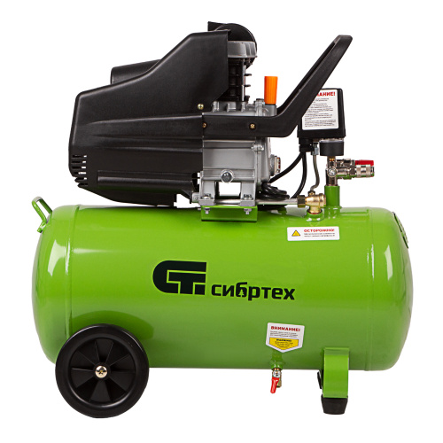 Компрессор воздушный КК-1500/50, 1.5 кВт, 198 л/мин, 50 л, прямой привод, масляный Сибртех купить в Москве с доставкой по всей России | ProtosMarket.ru