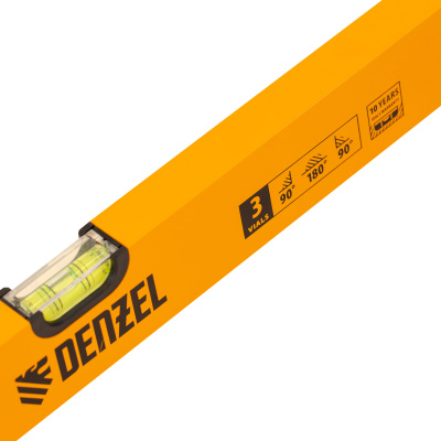 Уровень алюминиевый, 2000 мм, фрезерованный, 3 глазка Denzel купить в Москве с доставкой по всей России | ProtosMarket.ru