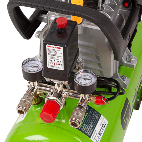 Компрессор воздушный КК-1500/24, 1.5 кВт, 198 л/мин, 24 л, прямой привод, масляный Сибртех купить в Москве с доставкой по всей России | ProtosMarket.ru