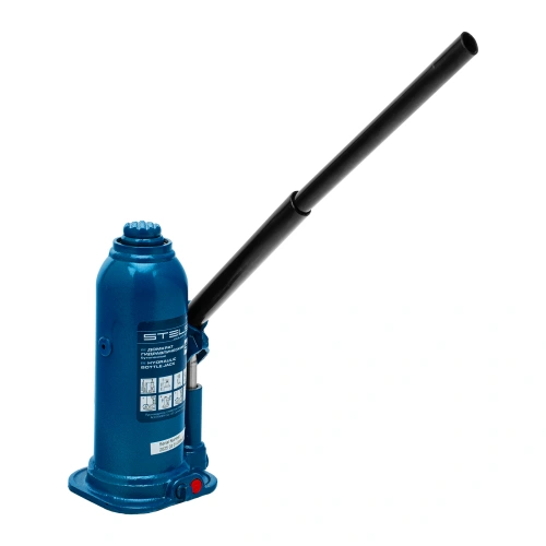 Домкрат гидравлический бутылочный, 5 т, h подъема 207-404 мм, в пластиковом кейсе Stels по ценам производителя в Казани с доставкой по всей России