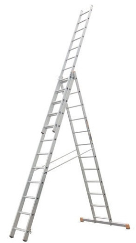 Лестница 3-х секционная алюминиевая 3*12 по ценам производителя в Казани с доставкой по всей России