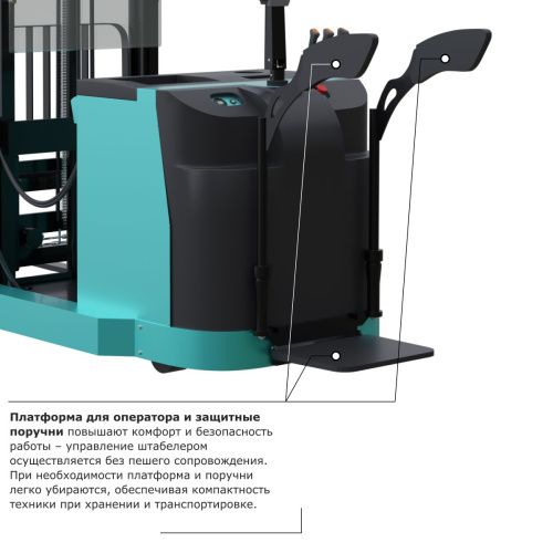 Штабелер с выдвижной мачтой (мини-ричтрак) PROLIFT PRO MRV 2055 li-ion купить в Москве с доставкой по всей России | ProtosMarket.ru