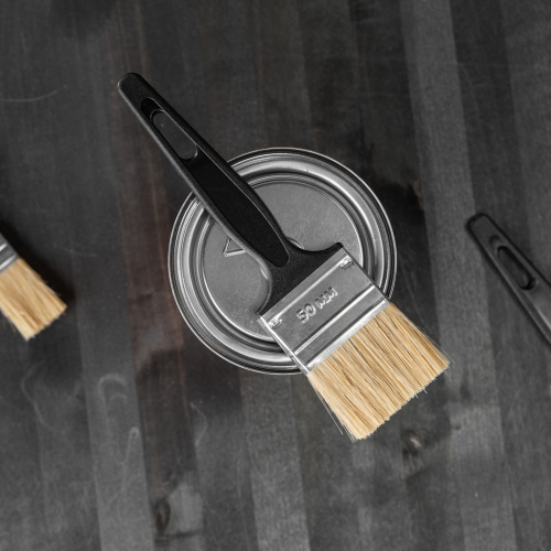 Кисть флейцевая "Стандарт", 50 х 6 мм, натуральная щетина, пластиковая ручка Сибртех купить в Москве с доставкой по всей России | ProtosMarket.ru