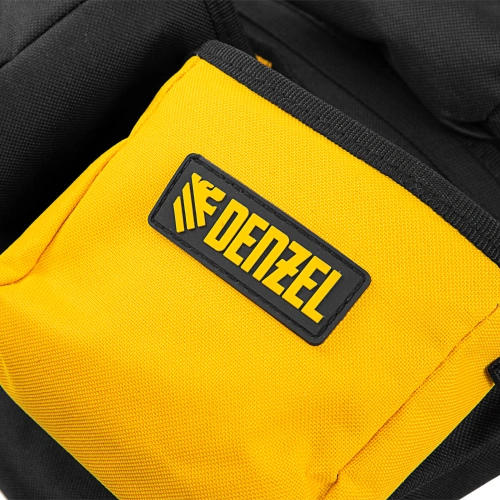 Пояс монтажника усиленный, с лямками, сумки поясные, держатель для молотка Denzel купить в Москве с доставкой по всей России | ProtosMarket.ru