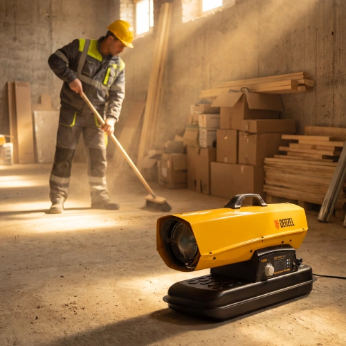 Дизельная тепловая пушка DHG-25i, 25 кВт, 600 м3/ч, прямой нагрев, термостат Denzel по ценам производителя в Казани с доставкой по всей России