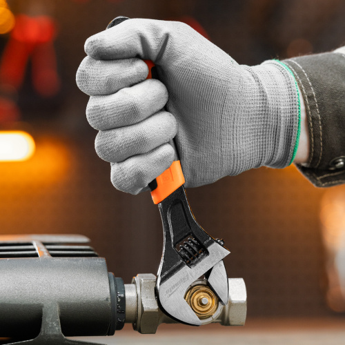 Ключ разводной, 200 мм, двухкомпонентная рукоятка Sparta купить в Москве с доставкой по всей России | ProtosMarket.ru