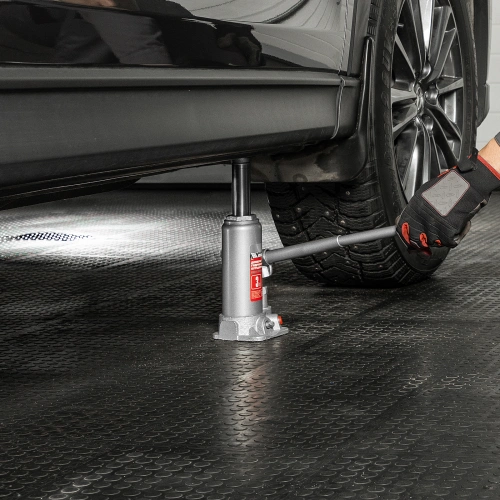 Домкрат гидравлический бутылочный, 3 т, высота подъема 194-372 мм, в пластиковый кейсе Matrix по ценам производителя в Казани с доставкой по всей России