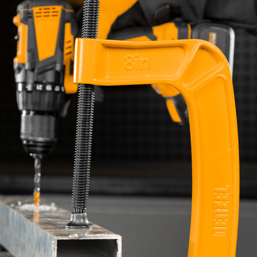 Струбцина G-образная, усиленная, 200 мм Denzel купить в Москве с доставкой по всей России | ProtosMarket.ru