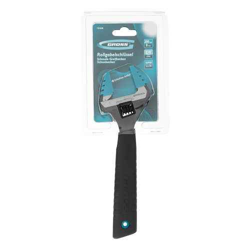 Ключ разводной, 200 мм, CrV, тонкие губки, защитные насадки Gross купить в Москве с доставкой по всей России | ProtosMarket.ru