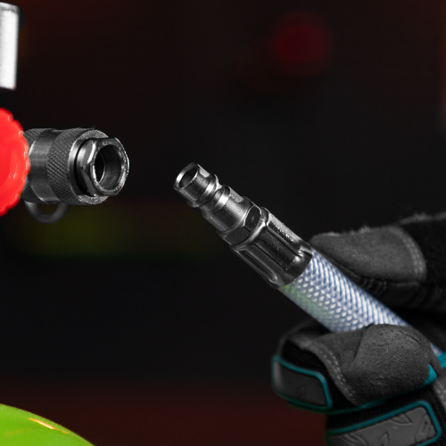 Шланг пневматический ПВХ, 10 x 16 мм, 18 бар, армированный, прозрачный, быстросъемное соединение, 30 м Stels купить в Москве с доставкой по всей России | ProtosMarket.ru