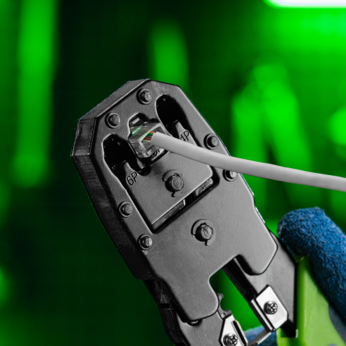 Клещи для обжима телефонных и компьютерных клемм 4P, 6P, 8P, функция обрезания проводов Сибртех купить в Москве с доставкой по всей России | ProtosMarket.ru