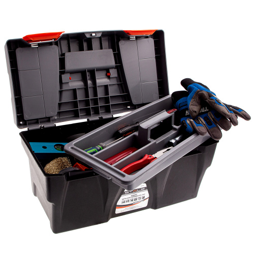 Ящик для инструмента 20", 500 х 260 х 260 мм, пластик Stels купить в Москве с доставкой по всей России | ProtosMarket.ru