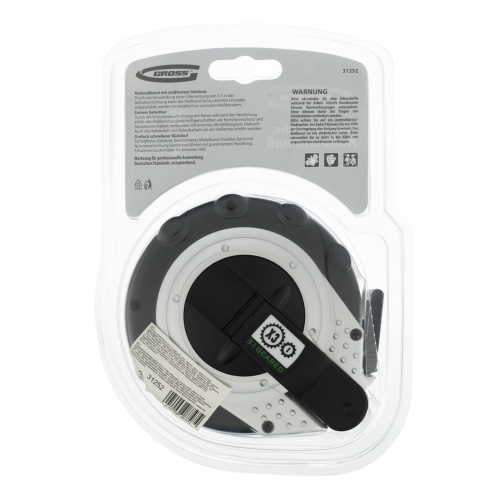 Рулетка геодезическая 30 м х 13 мм, закрытый корпус, металлическая лента, нейлон Gross купить в Москве с доставкой по всей России | ProtosMarket.ru