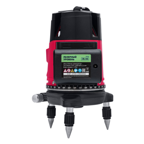 Лазерный уровень CRL-30G, 30 м, зеленый луч, акк. Li 2400 mah, резьба 5/8" MTX по ценам производителя в Казани с доставкой по всей России