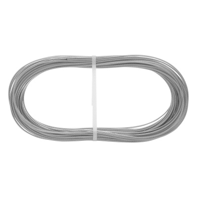 Трос металлополимерный прозрачный ПР-2.0, толщина 2.0 мм, моток 20 метров Сибртех по ценам производителя в Казани с доставкой по всей России