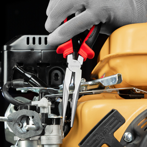 Длинногубцы прямые, 200 мм, хром-ванадий, двухкомпонентные рукоятки Matrix купить в Москве с доставкой по всей России | ProtosMarket.ru