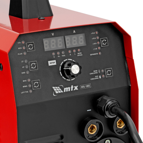 Аппарат инвертор. полуавтомат. cварки MIG-180S, 180A, ПВ 60%, катушка 5 кг MTX купить в Москве с доставкой по всей России | ProtosMarket.ru