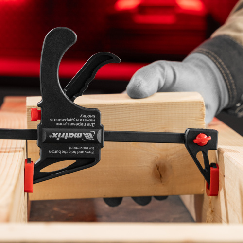 Струбцина универсальная, быстрозажимная, F-образная, 450 х 565 х 45 мм, пластиковый корпус Matrix купить в Москве с доставкой по всей России | ProtosMarket.ru