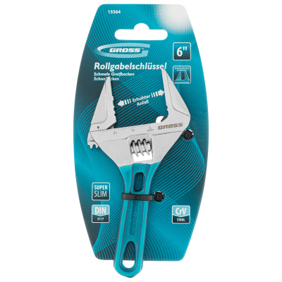 Ключ разводной, 120 мм, CrV, укороченная ручка Gross купить в Москве с доставкой по всей России | ProtosMarket.ru