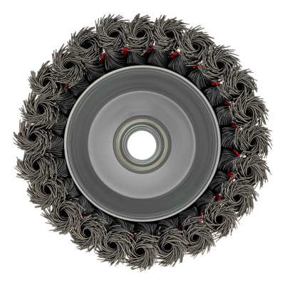 Щетка для УШМ, 100 мм, М14, "чашка", крученая проволока 0.5 мм Matrix по ценам производителя в Казани с доставкой по всей России