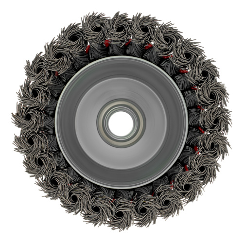 Щетка для УШМ, 100 мм, М14, "чашка", крученая проволока 0.5 мм Matrix по ценам производителя в Казани с доставкой по всей России