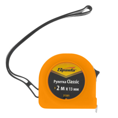 Рулетка Classic,2 м х 13 мм,пластиковый корпус Sparta по ценам производителя в Казани с доставкой по всей России