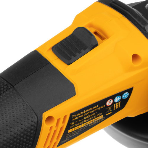 Машина углошлифовальная аккумуляторная бесщет. BLG-IB-18-125-0, Li-ion, 18 В Denzel купить в Москве с доставкой по всей России | ProtosMarket.ru