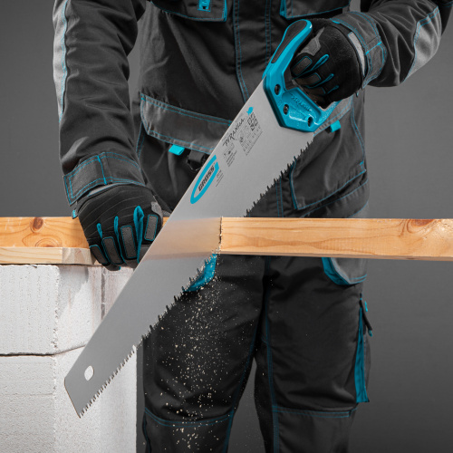 Ножовка по дереву "Piranha", 550 мм, сегментное строение рабочей кромки, 7-8 TPI, зуб-3D, двухкомпонентная рукоятка Gross купить в Москве с доставкой по всей России | ProtosMarket.ru