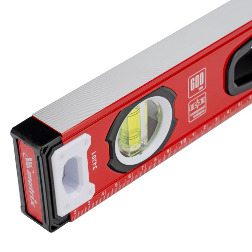 Уровень алюминиевый, фрезерованный, 3 глазка, рукоятки, 600 мм Matrix по ценам производителя в Казани с доставкой по всей России